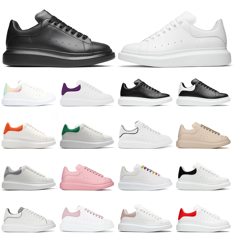 

Men Women Shoes 2021 Top Quality Designer Leather Lace Up Platform Oversized Sole Sneakers White Black Off Luxury velvet suede Casual Shoe Size 35-45