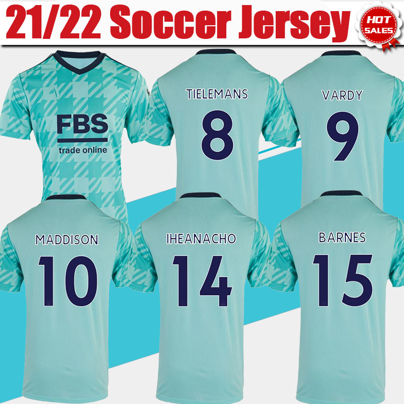 

#9 VARDY City Fox soccer jerseys21/22 #10 MADDISON Men Away Soccer Shirts 2021/2022 #14 IHEANACHO Football Uniforms Customized, No name no number