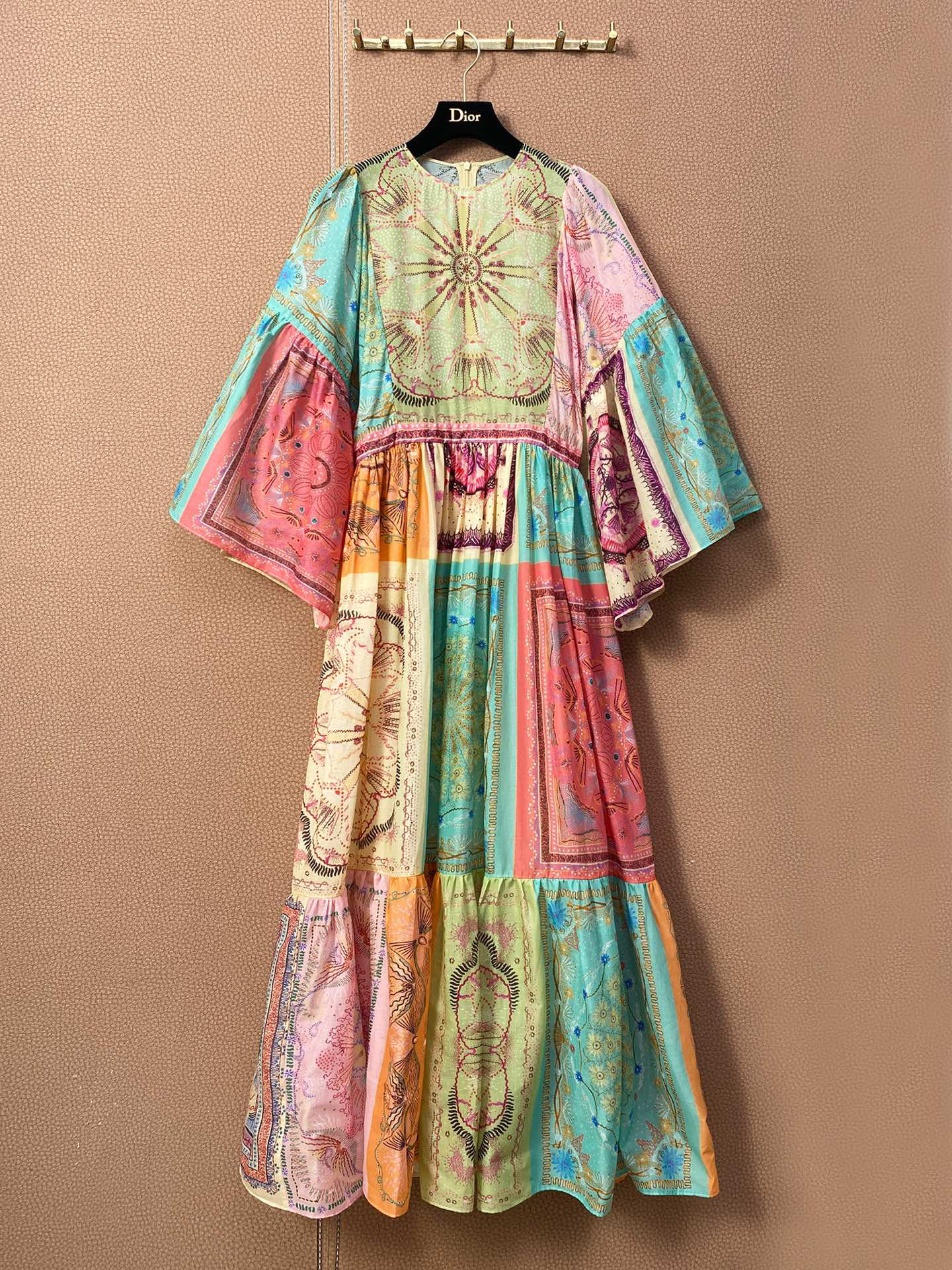 

Customized custom silk cotton fabric children' dream series dress, Multi