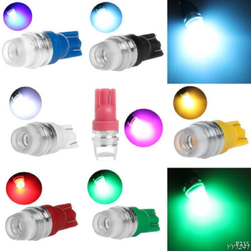 

Car Headlights 1Pcs 2 LED 5630 SMD T10 W5W Wedge Lens Light Bulb Lamp