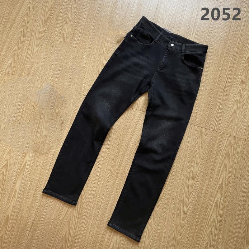 

Men's Jeans The Winter 2021 Classic Thick And Fleece Business Casual Slim Versatile, Black