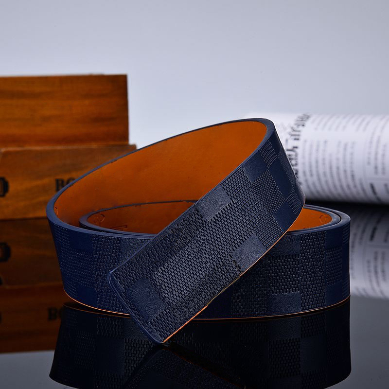 

Double sided mens belt for man women with alloy V buckle ceinture high quality Genuine Leather belts Waistband, Customize