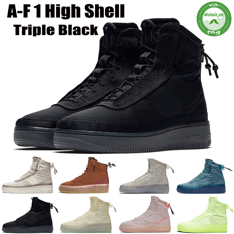 

New Women Designers High Quality Men Boots Shoes Platinum Violet Volt LF1 1 1s Lunar Duckboot Series Shell Triple Black White Cream Boot 36-45, Black 36-45
