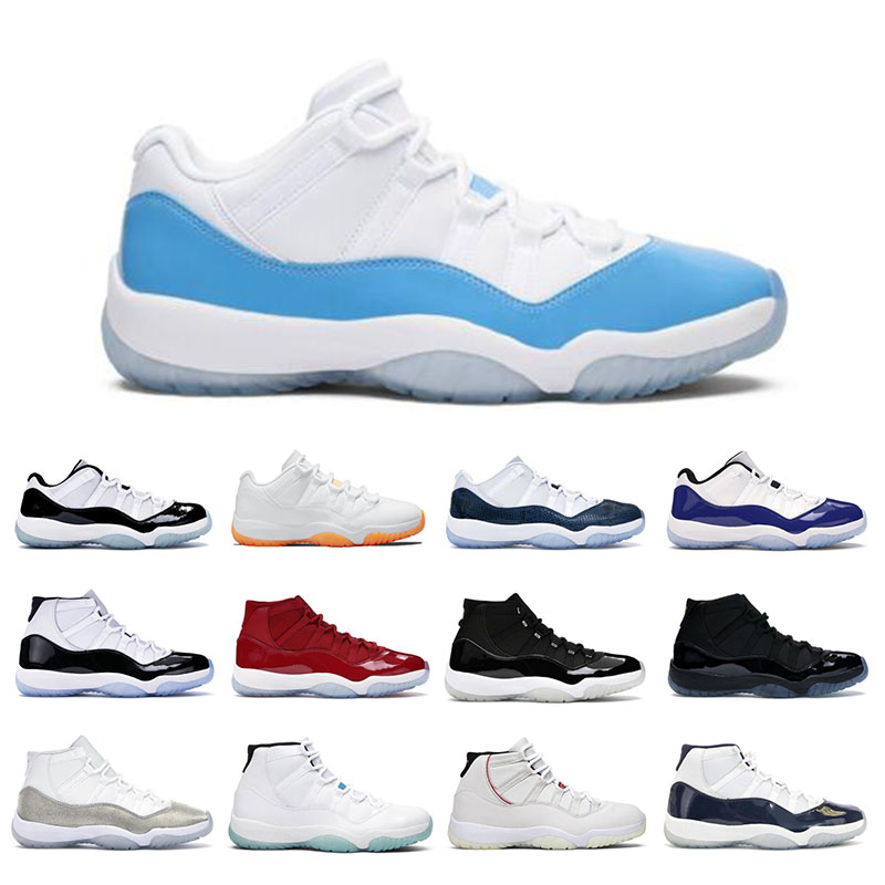 

2023 men women basketball shoes Jumpman 11 Low UNC Space Jam Concord 45 Cap and Gown 11s sport sneakers mens trainer size us 5.5-13, Low snake navy