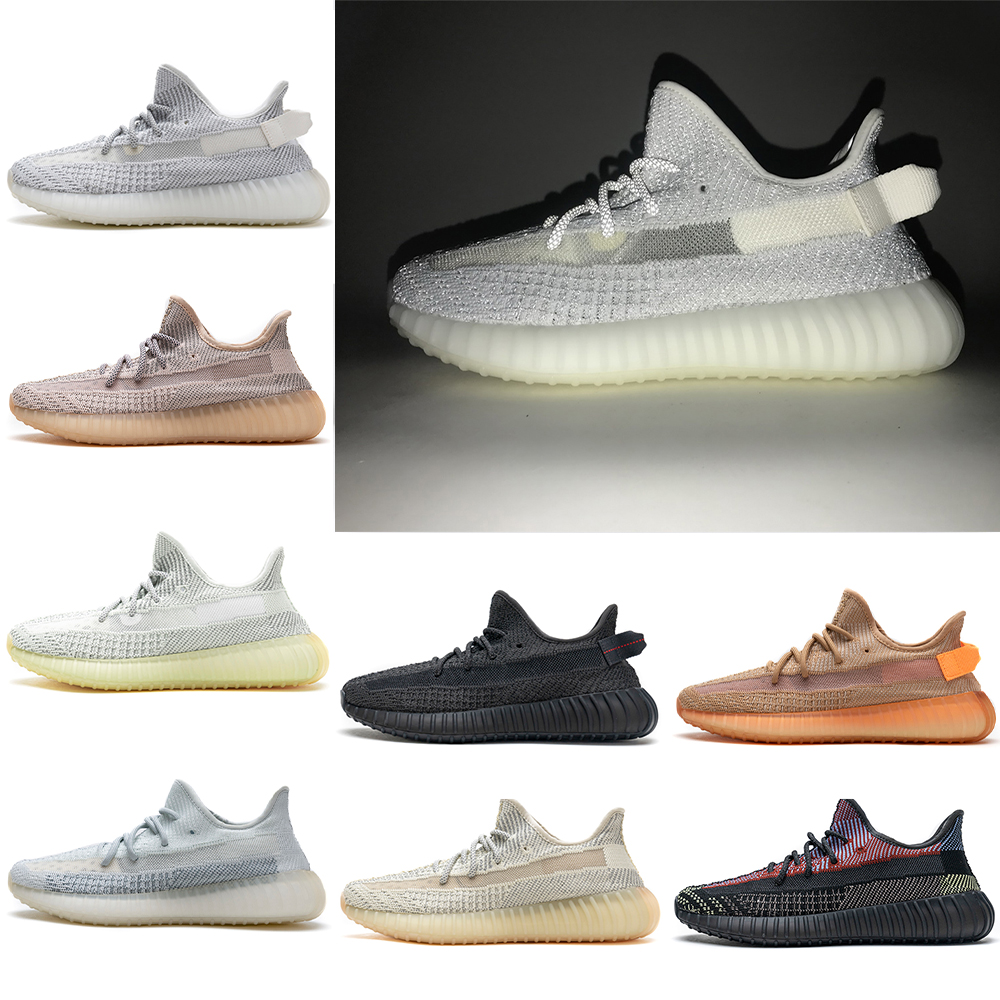 

Static 3M Reflective Mens Womens Running Shoes Belgua 2.0 Semi Frozen Yellow Shoe High Quality Designer Men Women Trainer Sneakers full size 4-13