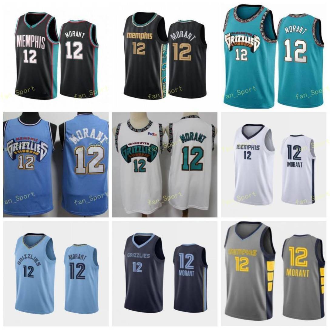 

City Earned Edition Ja 12 Morant Basketball Jerseys Edition Men Stitched Size S-3XL, As