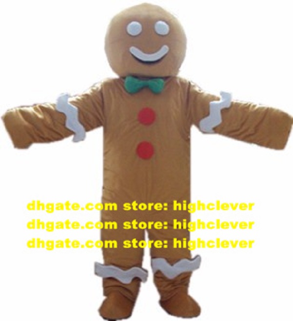 

Cookies Baby Gingerbread Man Mascot Costume Adult Cartoon Character Capping Ceremony Ribbon-cutting CX2012 Free Ship, As in photos