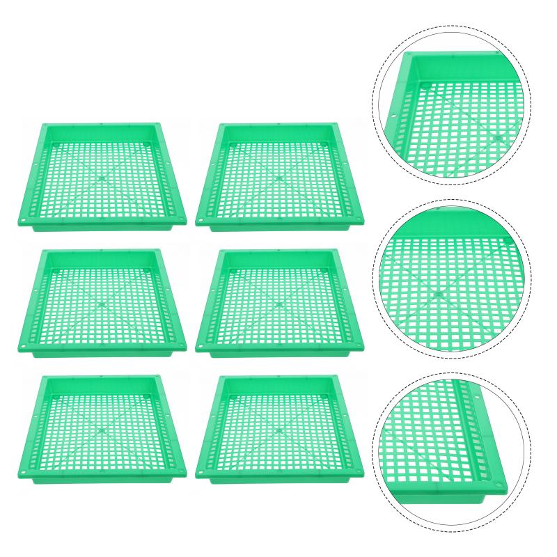 

Planters & Pots 6pcs Plant Growing Trays Planting Germination Plates For Gardening Greenhouse