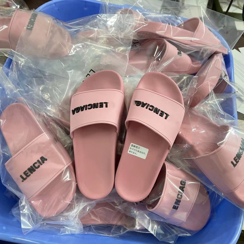 

luxury slippers b family paris slippers in 2021 summer, Black