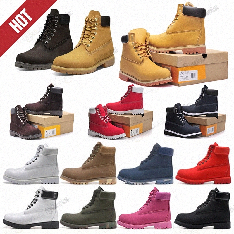 

Designer Timbs Timberland Tims Boots Mens Womens Leather Shoes Wheat Work Field Ankle Winter Boot For Men Cowboy Yellow Red Blue Black Pink Hiking Sneaker Hot Sale