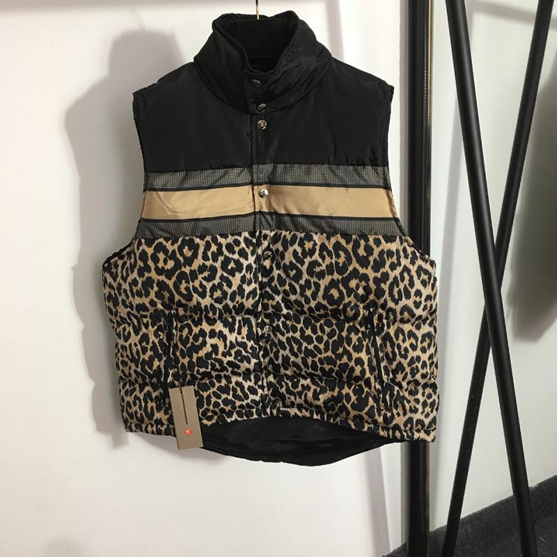 

Creative Leopard Men Women Vests Winter Double Side Designer Lady Vest Outdoor Street Style Girls Brand Jackets, Brown