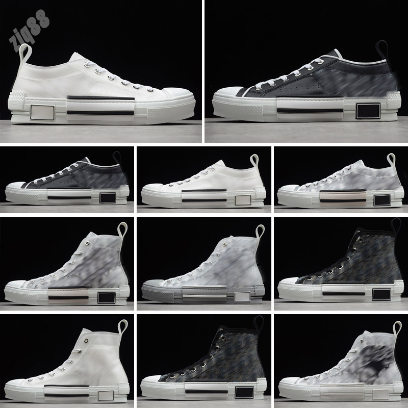 

2021 Designer Casual Shoes Mens Sneakers B23 women men brands fashion Oblique Womens High Low Top B24 Technical Canvas Leather bee Classic Luxurys Trainers T3, Color 4