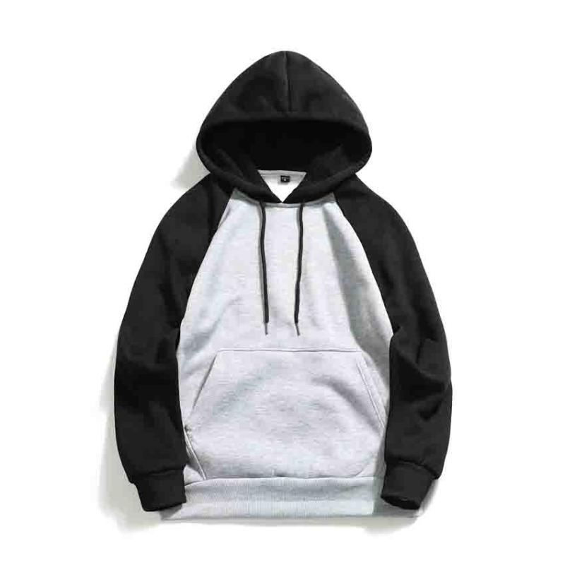 

Men's Hoodies & Sweatshirts Fashion Brand Men Top 2021 Autumn Male Splice Pullover Mens Hoodie Clothing, Black