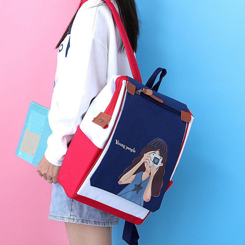 

Girls SchoolBag School Bags Teen Women Female Backpack Fashion Bag School Nylon Preppy Style For Youth Cool Bookbag Teenage 2020 Ktsej Bvkd, Red