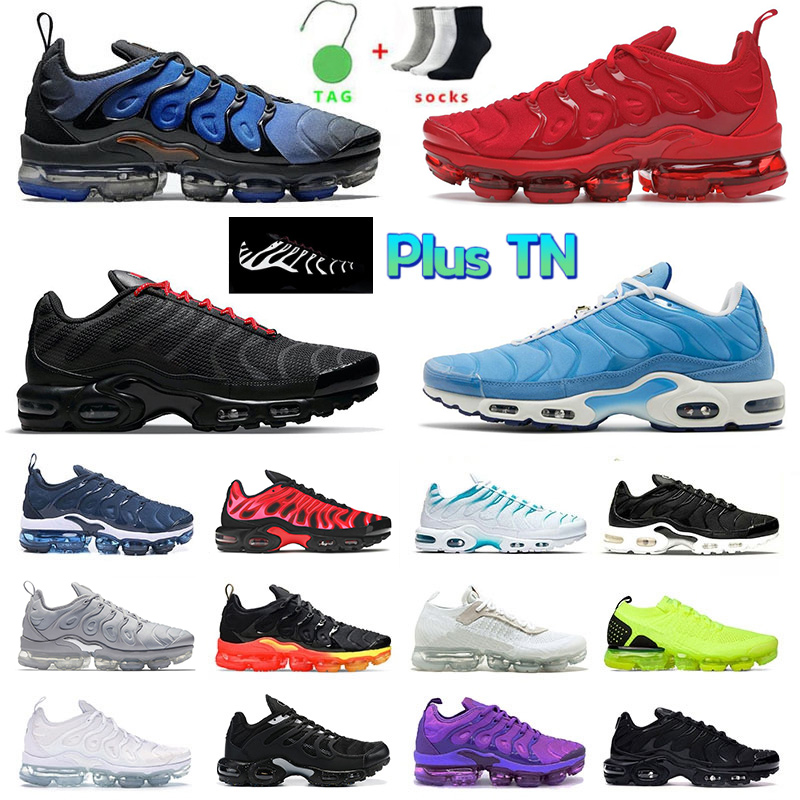 

Tn Plus Requin Mens Designer Reflective Running Shoes Tns Terrascape Fly Knit Big Size Us 13 Flynit All Black White Blue Trainers Men Women Sports Sneakers Size 36-47, 40-46 reflective black