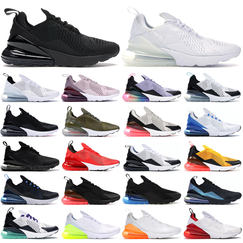 

270 men running shoes women 270s Triple Black Core White Barely Rose Be True Cactus Photo Blue Metallic Gold mens trainer sport sneakers size 36-45, Regency purple