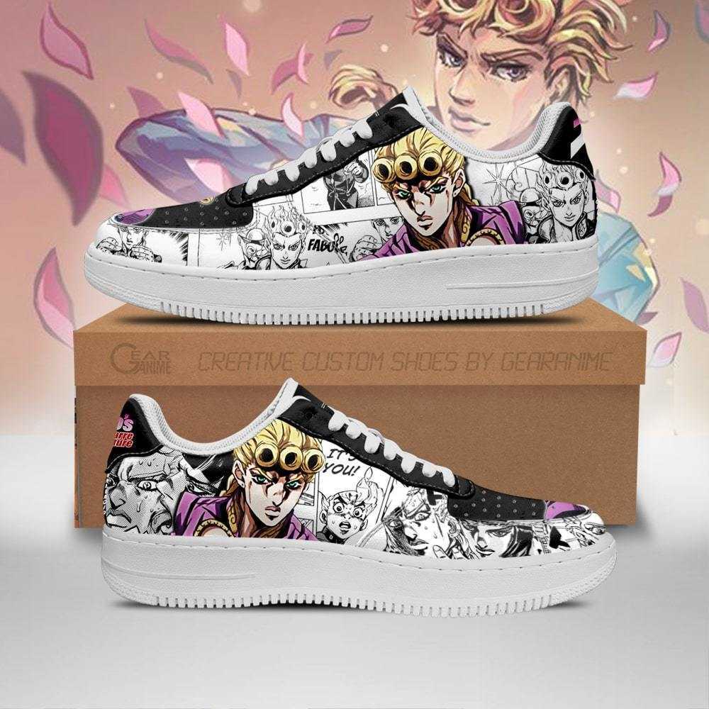 

DIY Anime Fan Sneakers Shoes Boots Giorno Giovanna Manga Style JoJo's Gift Mens Trainers Breathable mesh Athletic Road Running Gymnastics Shoes, Others