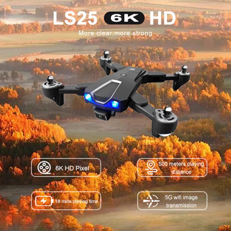 

Drones St GPS Drone 5G 6K HD Dual Camera LS25 Professional Aerial Pography WIFI FPV Foldable Quadcopter Brushless RC Toy