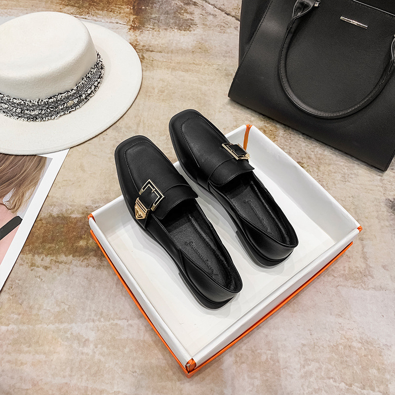 

Dress Shoes large single shoes women's fashion flat British fenglefu small leather 988-52 1K88, 1# shoe box