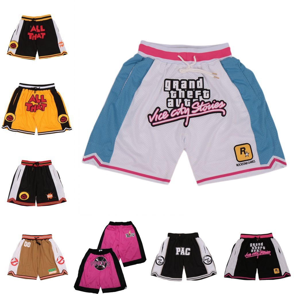 

Movie Basketball Pants Grand Theft Auto Killer Winkman Shorts, Gray