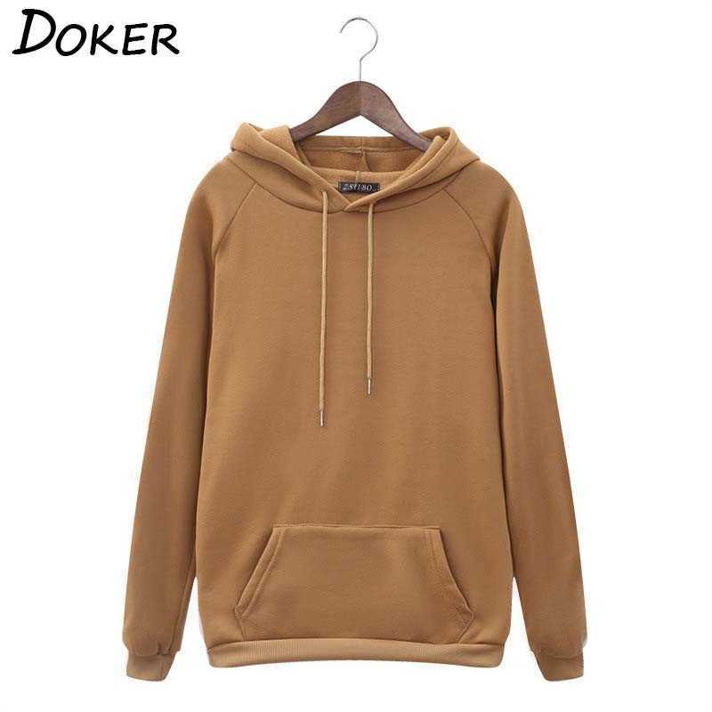 

Autumn Winter Solid Hoodies Women Long Sleeve Fashion Plus Size Japanese Streetwear Ladies Hoody Tops Casual Loose Sweatshirt 210603, White
