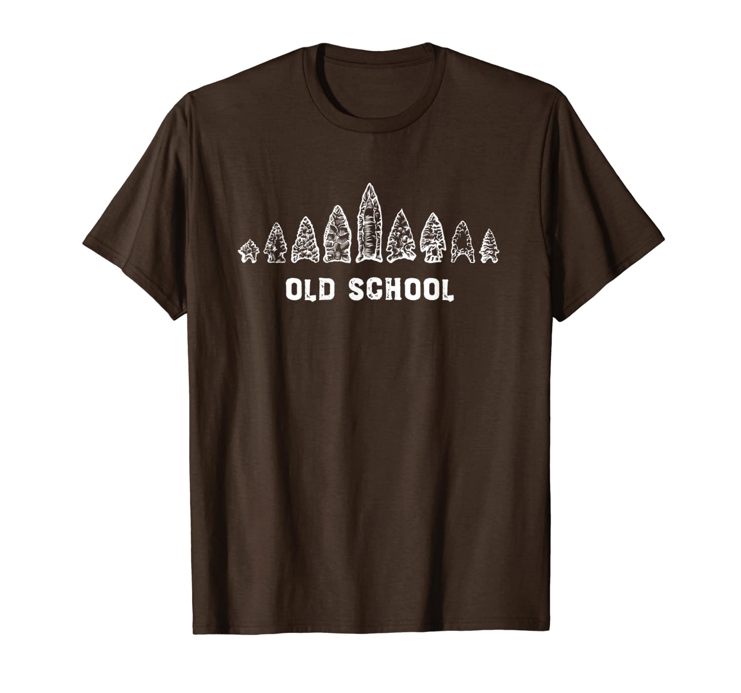 

funny archery hunting old school arrow heads t-shirt, White;black