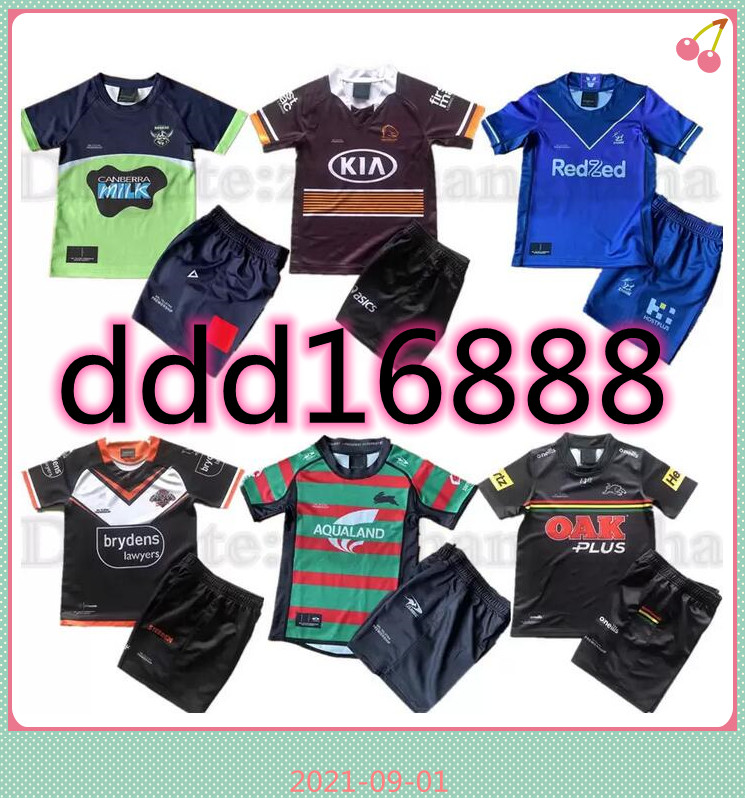 

WESTS TIGERS Rugby Jersey Kids kit 2021 22 Brisbane Broncos Penrith Panthers CANBERRA Assaulter child nrl league jerseys