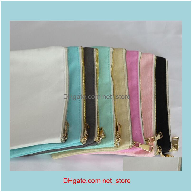 canvas zipper makeup bolsas wholesale