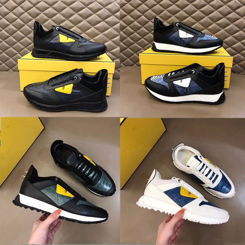 

2021 The year fashion Casual shoes gentleman advanced manual leisure sneaker designer Leather stitching Outdoor sports shoess, Black