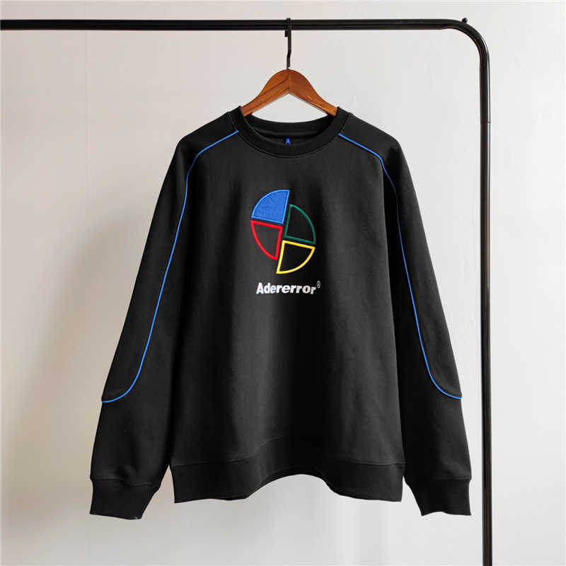 

2021FW ADER ERROR Sweatshirts Men Women 1:1 High Quality Windmill Embroidery ADER Adererror Crewneck Hoodie Q0831