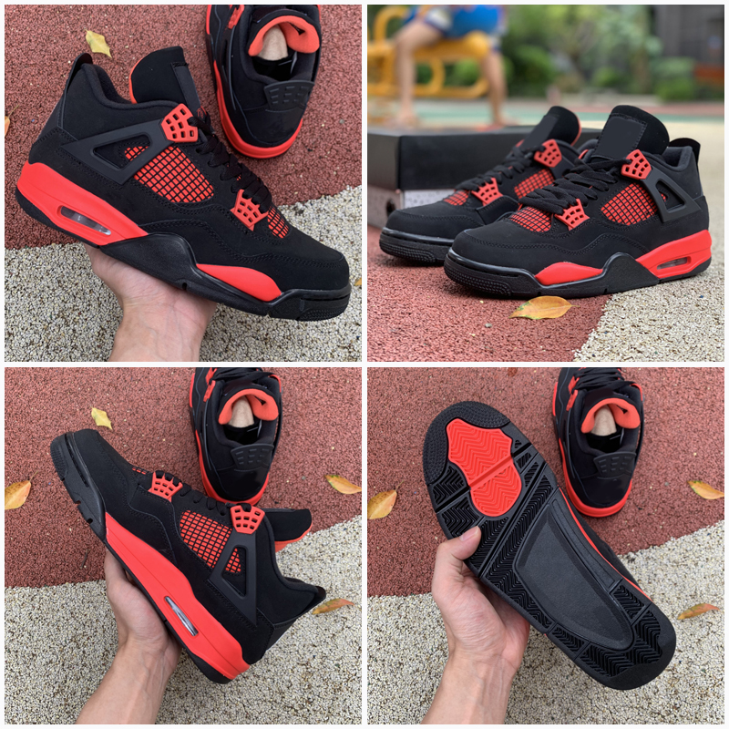 

Mens Jumpman 4 Basketball Shoes 4s White Oreo Red Thunder Desert Moss Fire Red Travis Taupe Haze University Blue Bred Trainers Black Cat Spo