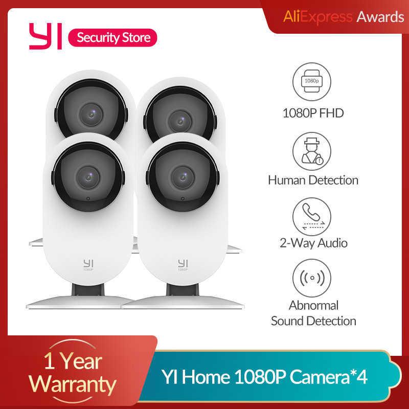 

YI 4PCS Home Camera 1080P AI+ Functions Human Detection Night Vision IP Bayby Monitor WIFI Cam CCTV YI Cloud SD Card Storage H0901