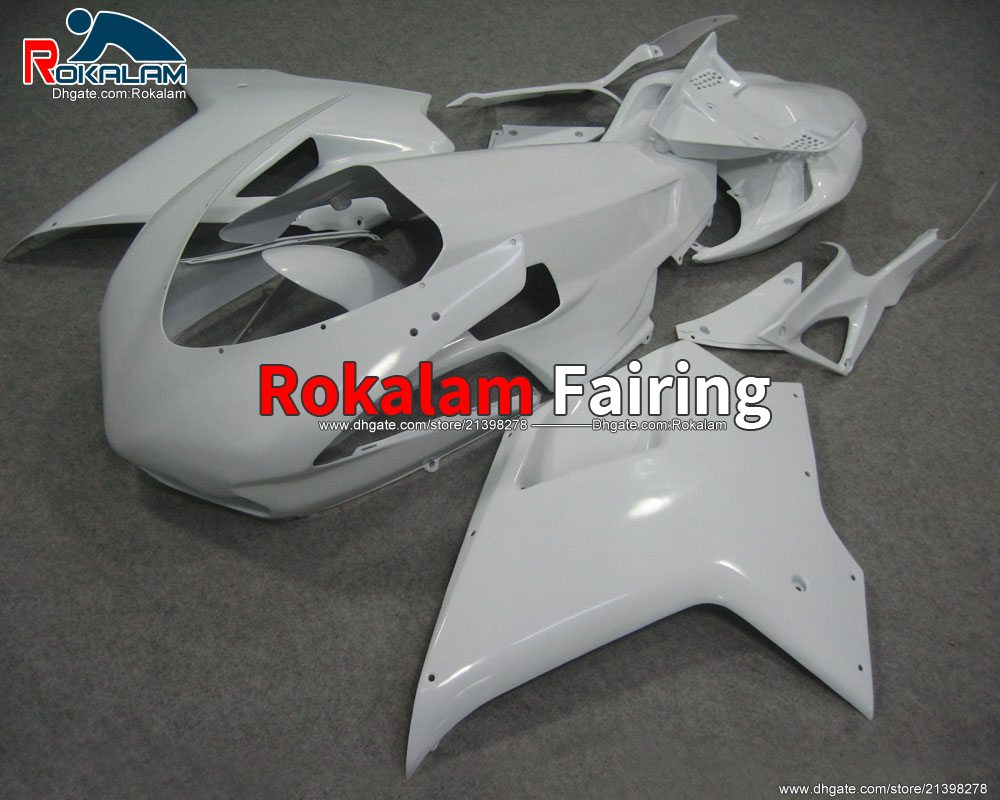 

For Ducati 848 1098 1098S 1198 07 08 09 10 11 White Fairings 848 1098 2007-2011 Motorcycle Bodyworks (Injection Molding), Customize