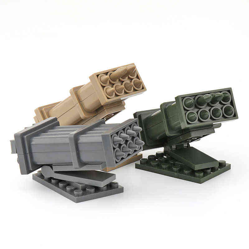 

NEW Modern MOC Cannonball Missile Weapons Accessories Building Block Military Soldiers Army SWAT Parts Mini Bricks Toys Y1127