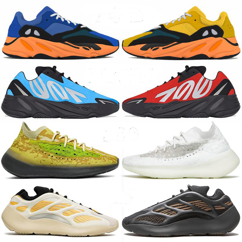 

700 v2 running 3M Reflective shoes Orange Bone Wave Runner Men Women Sneakers Solid Grey Analog Tael Carbon Blue