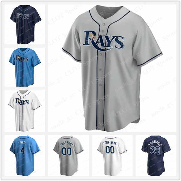 

New 2020 Tampa Bay Baseball Rays Jersey 39 Kevin Kiermaier 11 Hunter Renfroe 2 Yandy Diaz 25 Yoshitomo Tsutsugo 40 Jose Martinez Wade Boggs, 3(guangmang)
