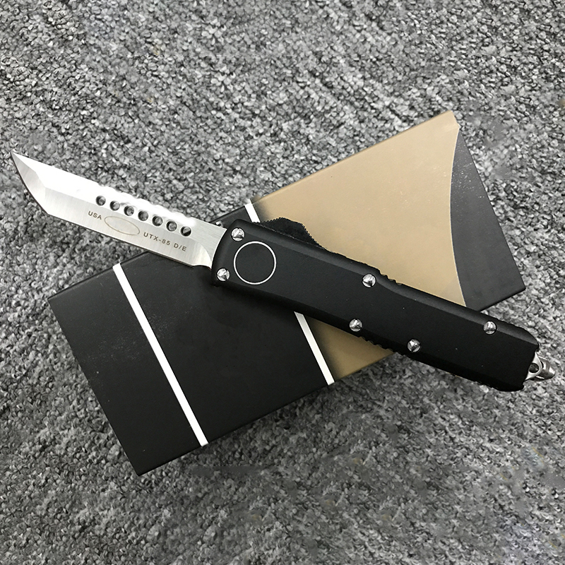 

Micro Folding Knife High quality D2 Blade UTX-85 Aluminum Handle OutdoorSelf defense Camping Knives pocket EDC tool