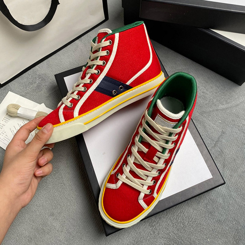 

2022 Winter autumn 1977 Men casual shoe real Leather Designer sneakers Loafers lace up high top Women Luxurys Designers shoes man with box Size 35-46