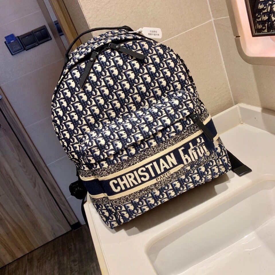 

D Unisex Backpack Couples Presbyopic Canvas New Fashion Casual All-Matching Internet Hot