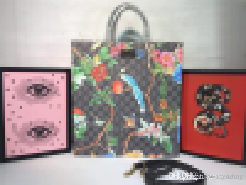 

Luxury 450950 Canvas Tian Weave Floral Tote Hand Bag Bengal Blooms Bird Embroidered Leaseback shoulder Designers Womens Handbags Purses