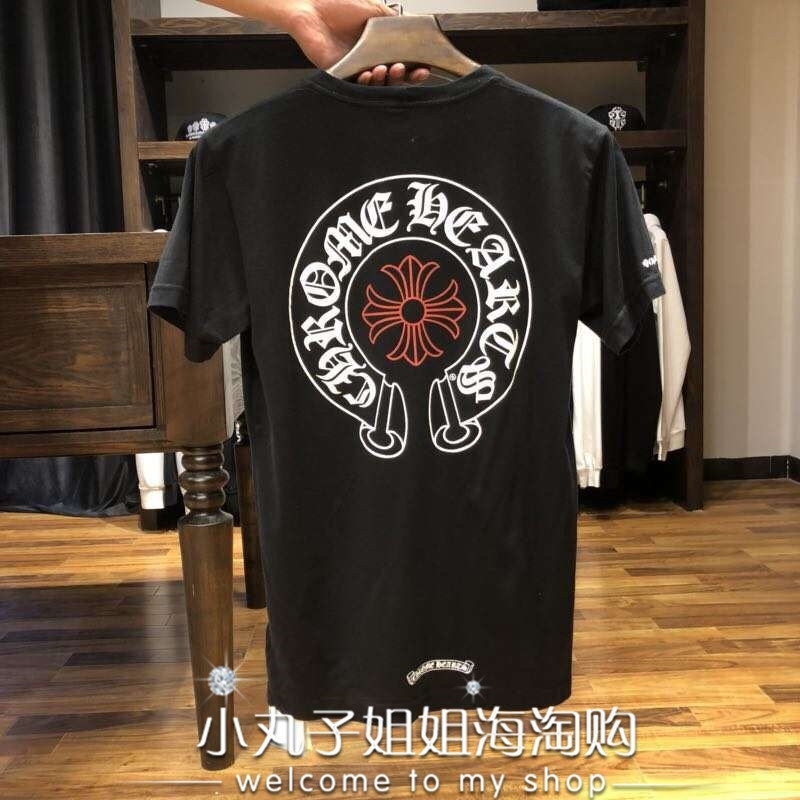 

chrome Japan hearts croxin T-shirt 2021 spring / summer new short sleeve Unisex, White;black
