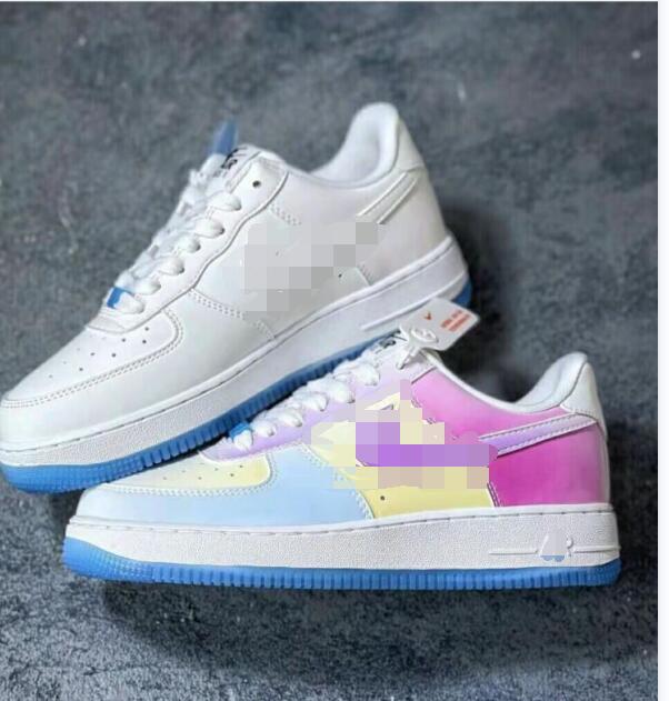 

2021 warm-up discoloration meets cold white men women low-top sports and leisure shoes, Customize