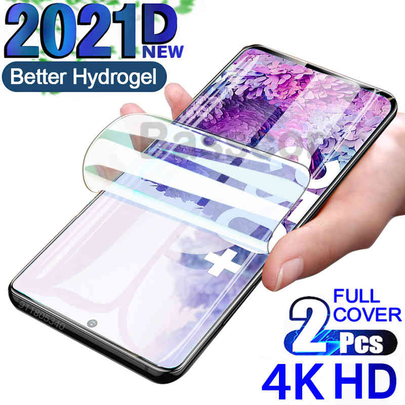 

2021D Hydrogel For Samsung Galaxy S21 A71 A51 A72 A52 A50 A20 S10 S20 Note 10 20 Plus Ultra Screen Protector M21 M31 M31S M51