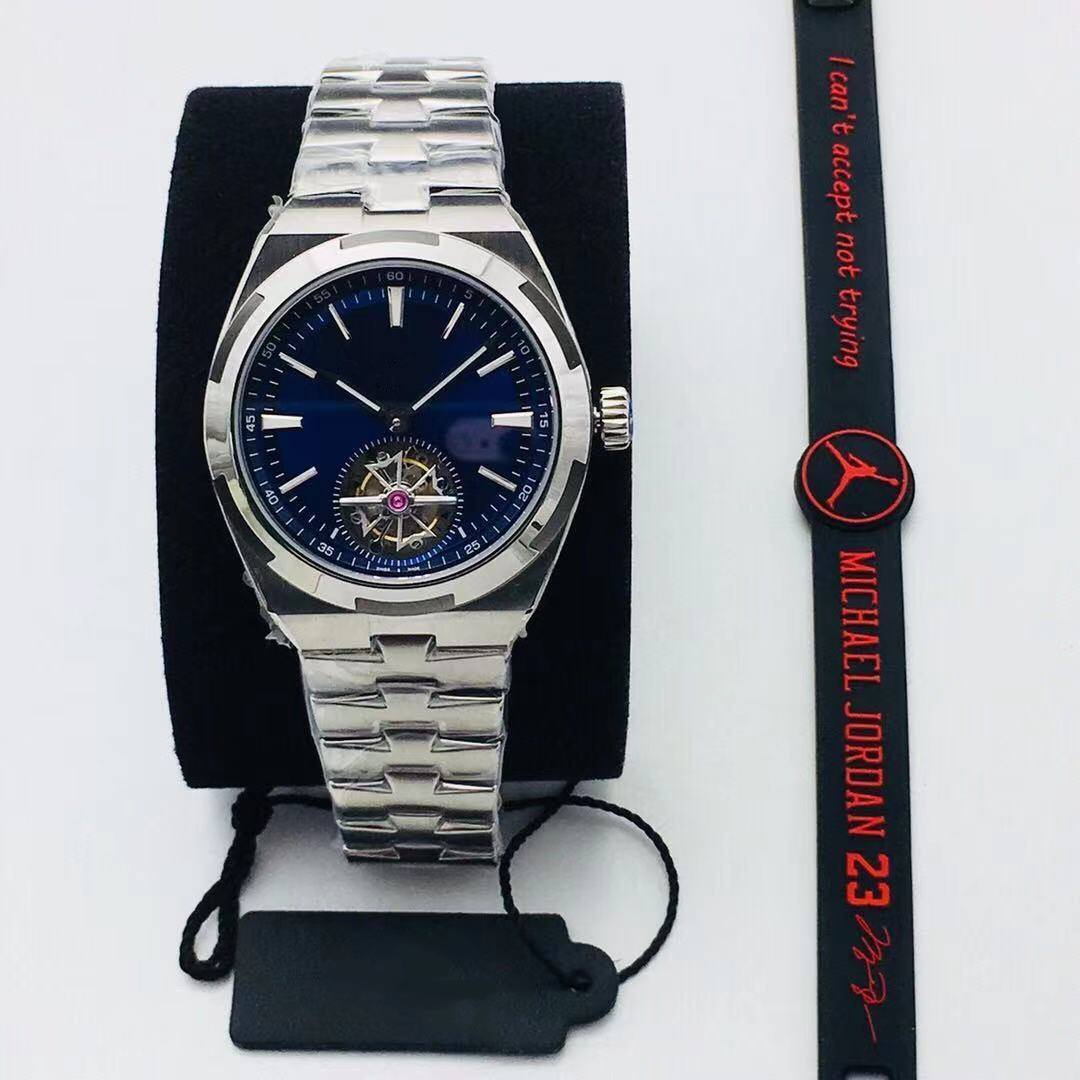 

8F 2020 New 42.5mm Montre DE Luxe 904L steel case Tourbillon movement sapphire glass mirror, men's watch, Box