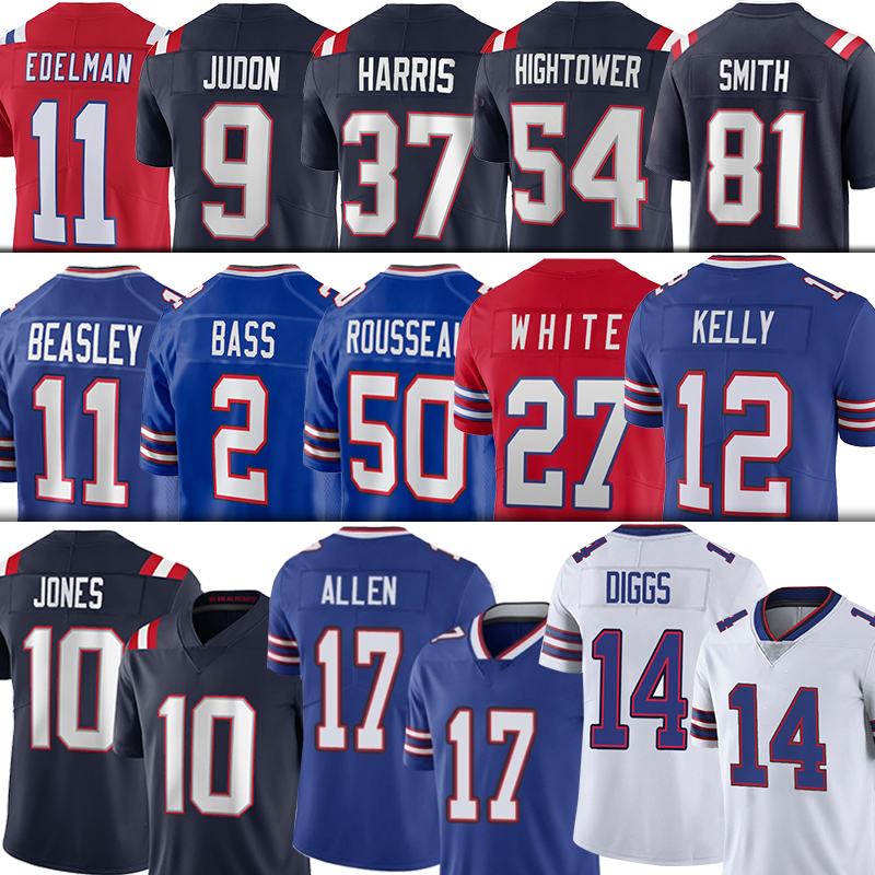 

17 Josh Allen New 10 Mac Jones England Dont'a Hightower Patriot Jerseys Matt Judon Damien Harris BuffaloBillsz Stefon Diggs Gregory Rousseau Cole Beasley, Women(bi er)