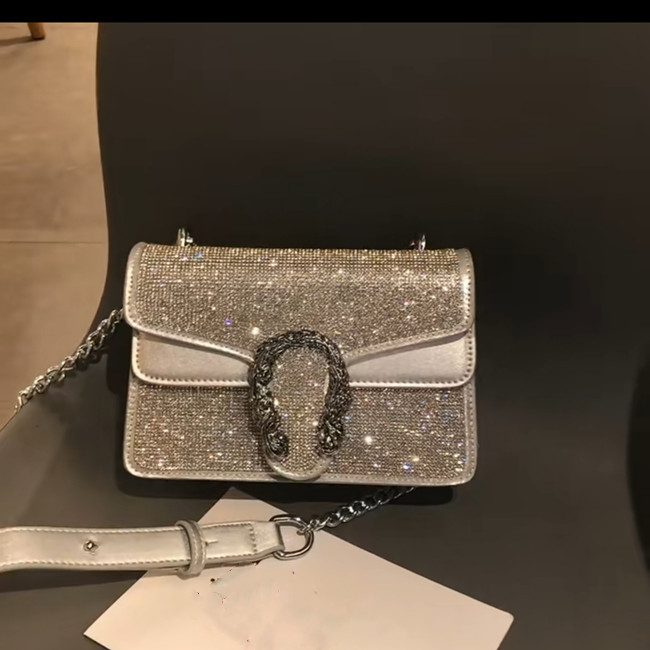 

Luxurys designers Top Quality Ladies small square shoulder bag 2021 Classic Women handbag Fashion clutch handbags mother cossbody purse chains Bags Diamante, No bags