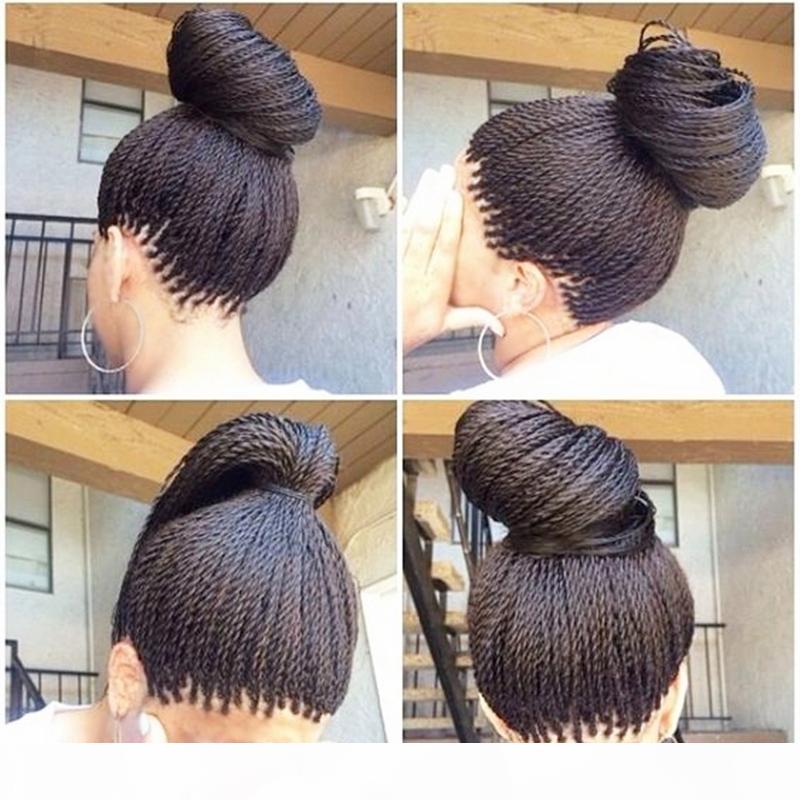 

Dilys Long synthetic Lace Front Wig Twist Braided Wigs For African American Women Black Braided Wigs Heat Resistant with Baby Hair