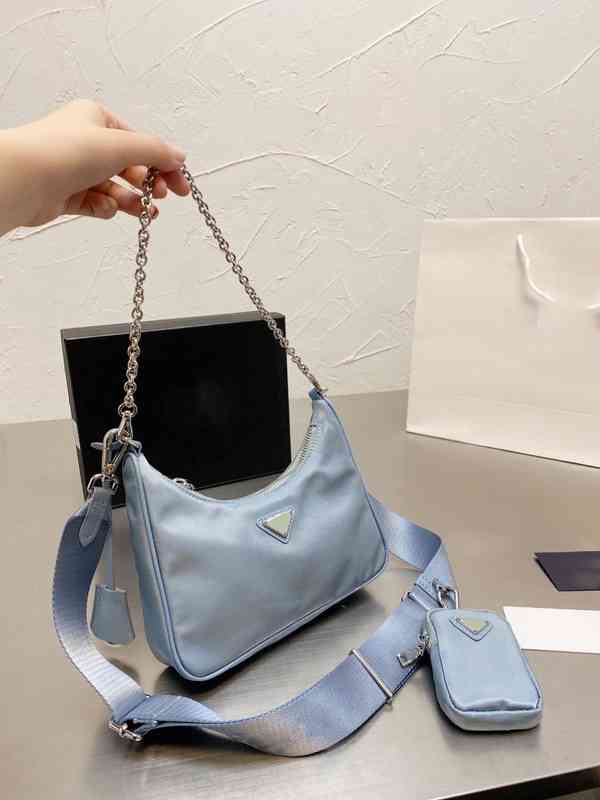 

Cross Body Bags Hobo 3 in 1 Tote Women Nylon Underarm Handbag Shoulder Designer Crossbody Lightweight and Waterproof Purses 1224