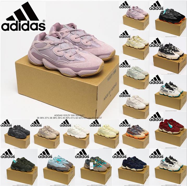 

high quality Kanye yeezy boost 500 desert rat running shoes West Suede Rainbow limited series bone utility black stone soft vision sport sneakers blush salt trainers, I need look other product