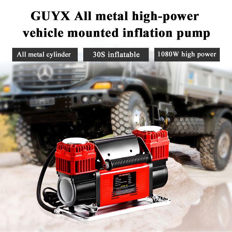 

Inflatable Pump Car Air Pump/ High-power High-pressure Inflator//12v/24v/60 Two-cylinder Inflator/desert Off-road Tire Inflator